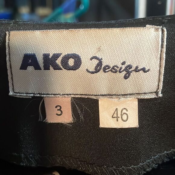 AKO design black full length skirt - Picture 8 of 8